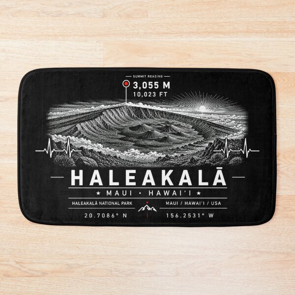 Item preview, ❤️ HEARTBEATS OF THE WORLD COLLECTION ❤️ -  Haleakalā Summit Emblem - Haleakalā National Park - MAUI - HAWAI'I - USA designed and sold by WheelieGdArt.
