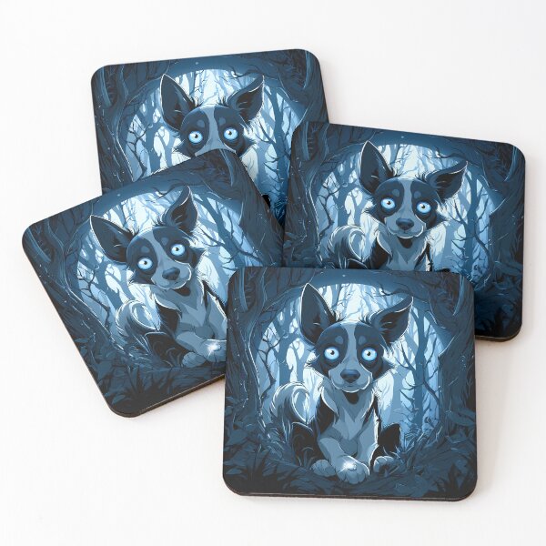 Item preview, Eerie Kelpie Print designed and sold by Nocturne  Paws.