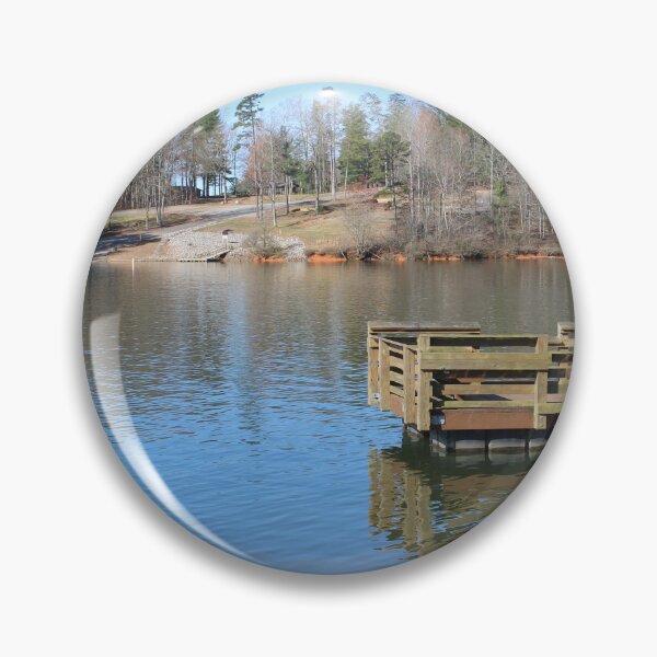 Item preview, Peaceful NC Lake Dock Scene designed and sold by amusefullife.