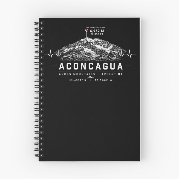 Item preview, ❤️ HEARTBEATS OF THE WORLD COLLECTION ❤️ - Aconcagua Summit Emblem - ANDES MOUNTAINS - ARGENTINA designed and sold by WheelieGdArt.