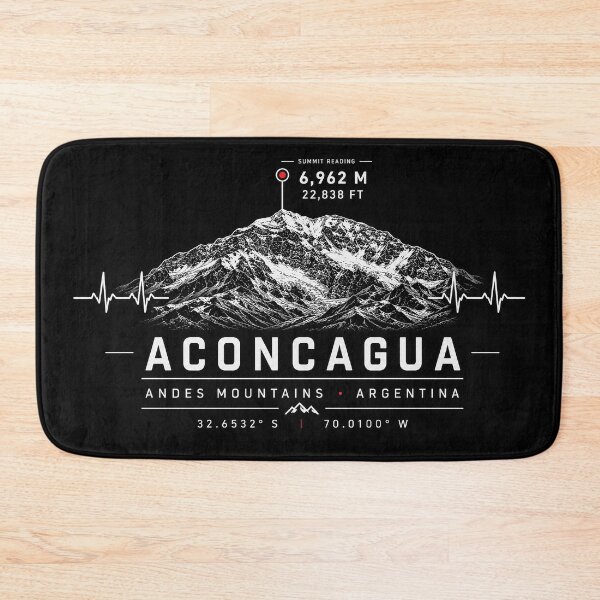Item preview, ❤️ HEARTBEATS OF THE WORLD COLLECTION ❤️ - Aconcagua Summit Emblem - ANDES MOUNTAINS - ARGENTINA designed and sold by WheelieGdArt.