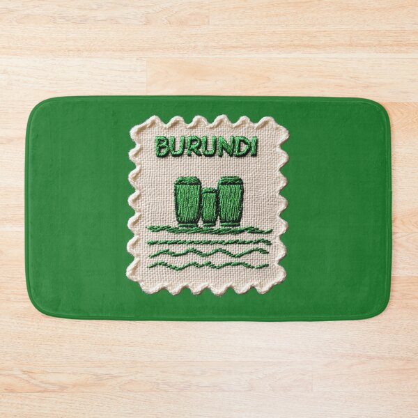 Item preview, Burundi Travel Patch Royal Drums Embroidered Stamp designed and sold by tiigerdad.