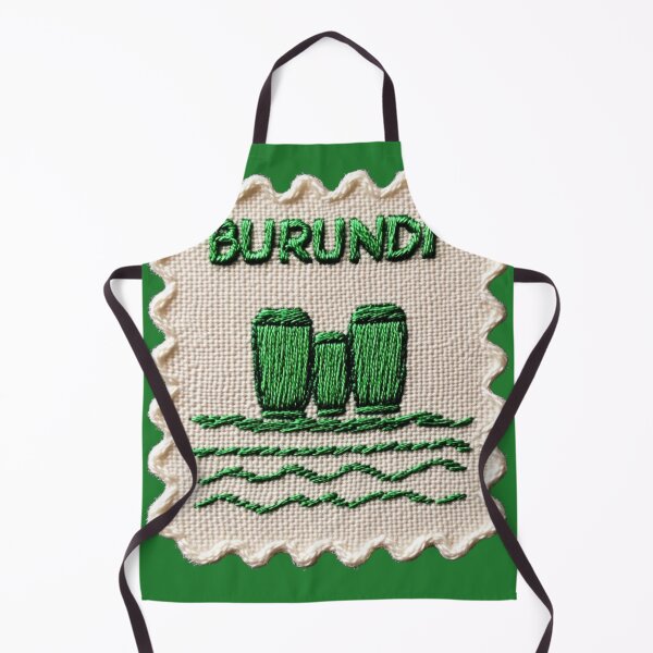Item preview, Burundi Travel Patch Royal Drums Embroidered Stamp designed and sold by tiigerdad.