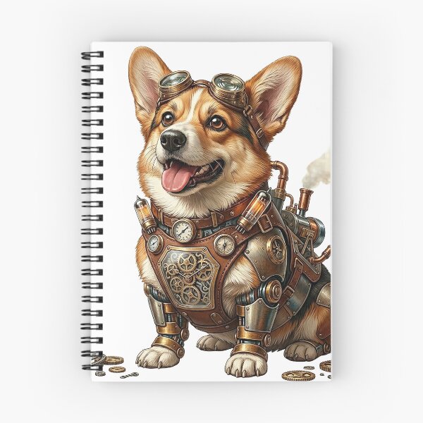 Item preview, Corgi Puppy Dog Steampunk designed and sold by MarigoldenSoul.