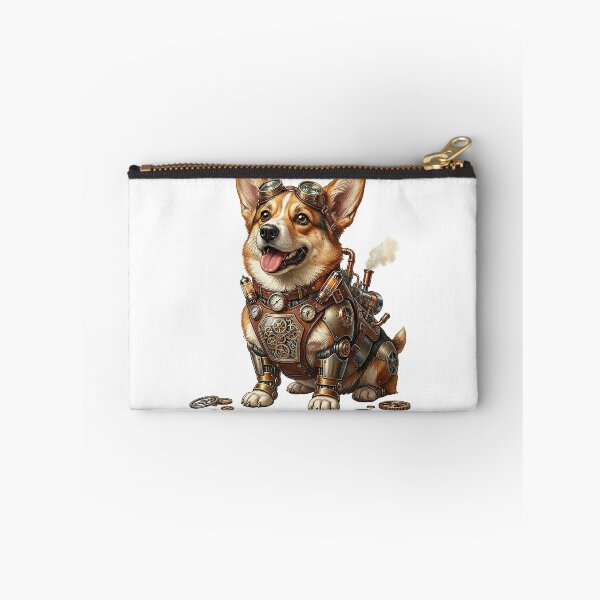 Item preview, Corgi Puppy Dog Steampunk designed and sold by MarigoldenSoul.