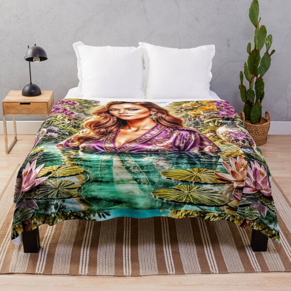 Item preview, Enchanting Floral Oasis Digital Art Print designed and sold by The Empire Of Digital Art..