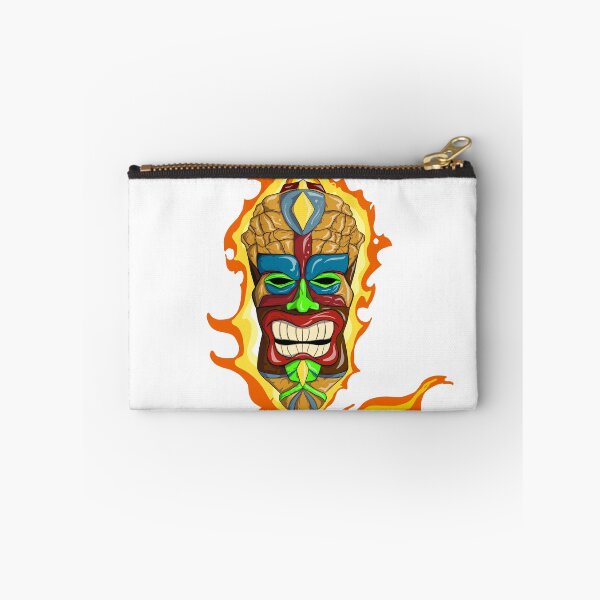 Item preview, Tiki mask on fire aloha designed and sold by SP2Designs.