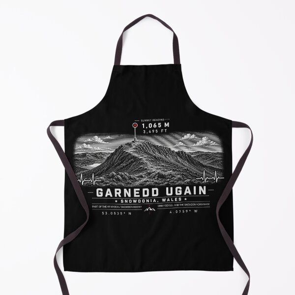 Artikelvorschau, ❤️ HEARTBEATS OF THE WORLD COLLECTION ❤️ – Garnedd Ugain Summit Emblem – CRIB Y DDYSGL AND THE SNOWDON HUFEISEN – SNOWDONIA – WALES entworfen und verkauft von WheelieGdArt.