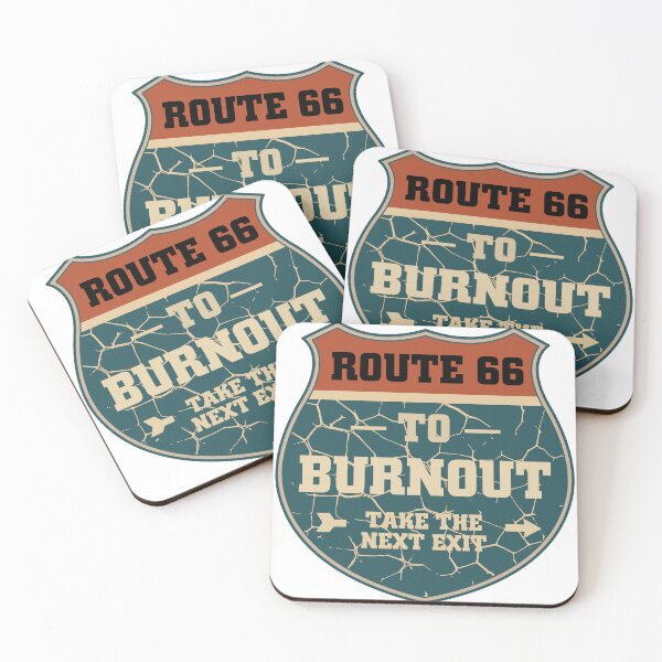 Item preview, Vintage Route 66 To Burnout Highway Sign designed and sold by Ned_Studio.