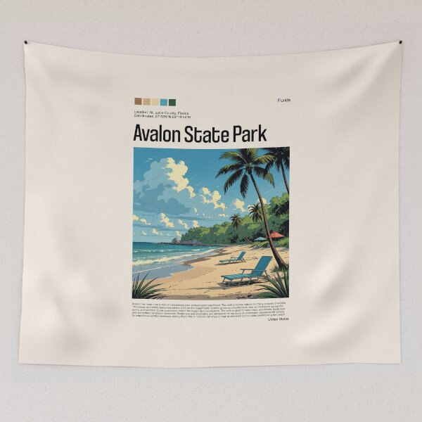 Item preview, Avalon State Park Poster (Florida), USA designed and sold by PinkandP.