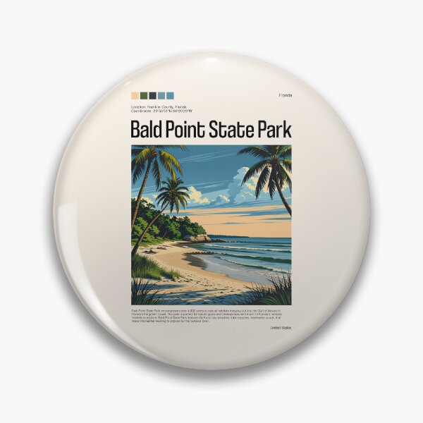 Item preview, Bald Point State Park Poster (Florida), USA designed and sold by PinkandP.