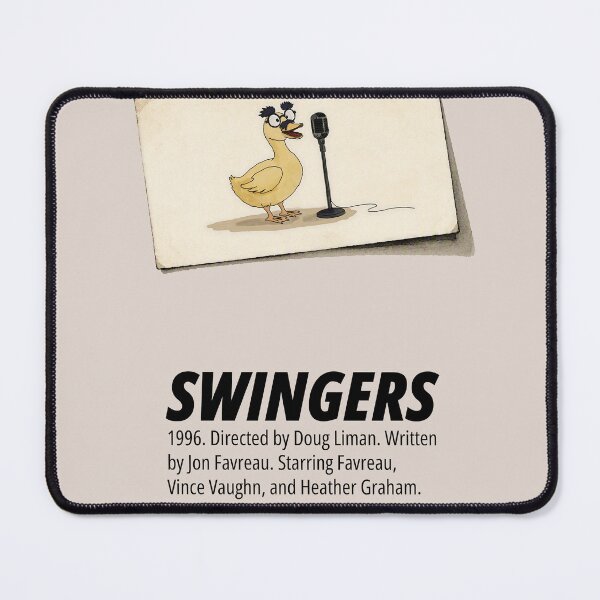 Item preview, Swingers (1996) minimalist movie poster art, the Groucho duck designed and sold by Three stacked penguins.