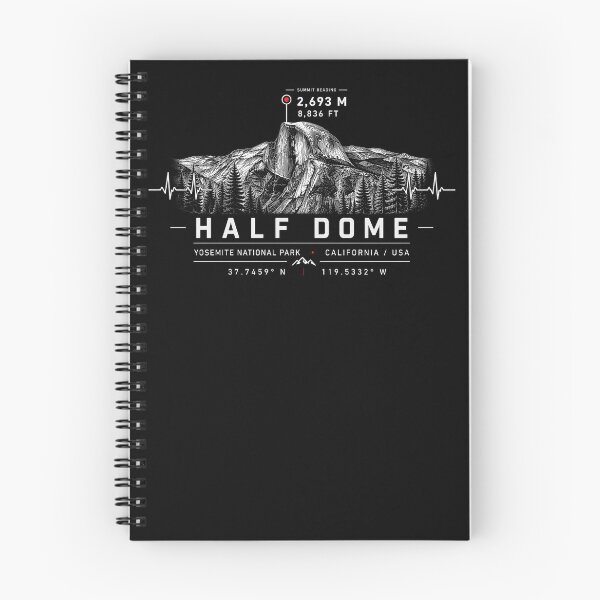 Item preview, ❤️ HEARTBEATS OF THE WORLD COLLECTION ❤️ - Half Dome Summit Emblem - YOSEMITE NATIONAL PARK - CALIFORNIA - USA designed and sold by WheelieGdArt.