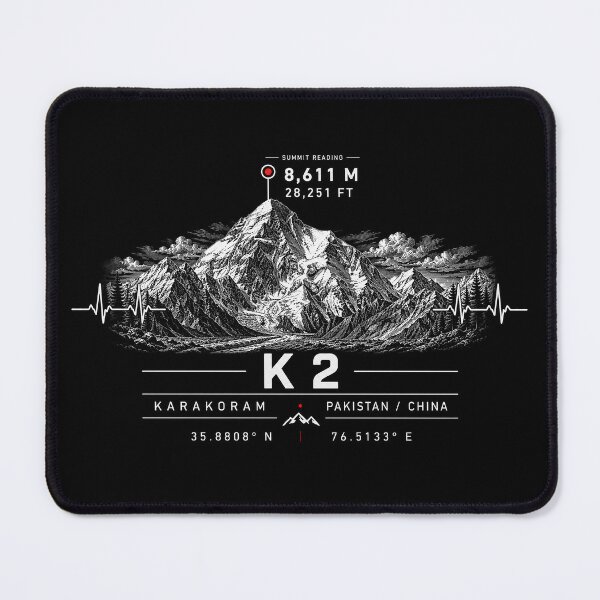 Item preview, ❤️ HEARTBEATS OF THE WORLD COLLECTION ❤️ - K2 Summit Emblem - PAKISTAN - CHINA designed and sold by WheelieGdArt.