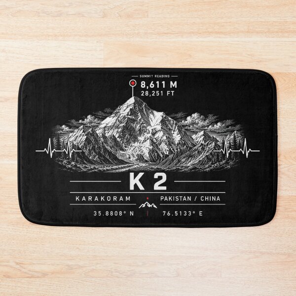 Item preview, ❤️ HEARTBEATS OF THE WORLD COLLECTION ❤️ - K2 Summit Emblem - PAKISTAN - CHINA designed and sold by WheelieGdArt.