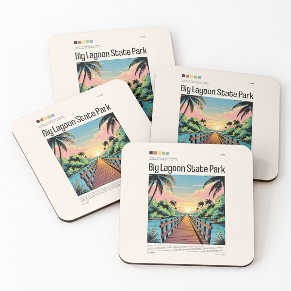Item preview, Big Lagoon State Park Poster (Florida), USA designed and sold by PinkandP.