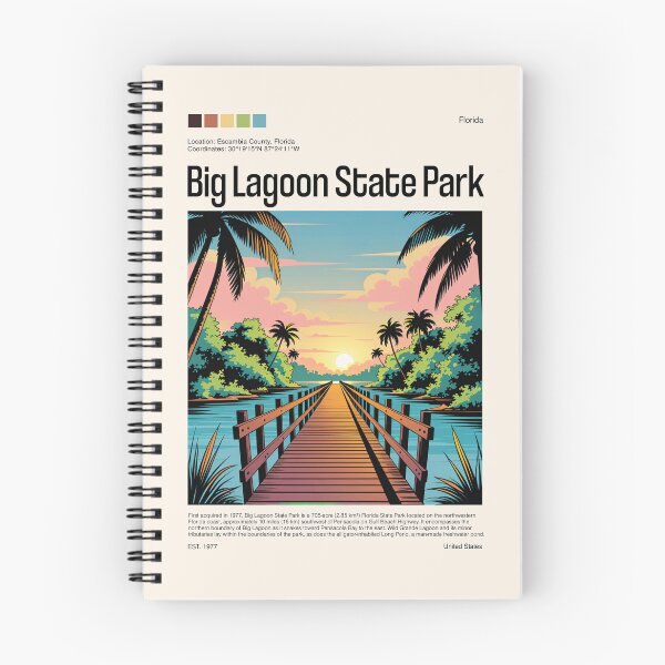 Item preview, Big Lagoon State Park Poster (Florida), USA designed and sold by PinkandP.