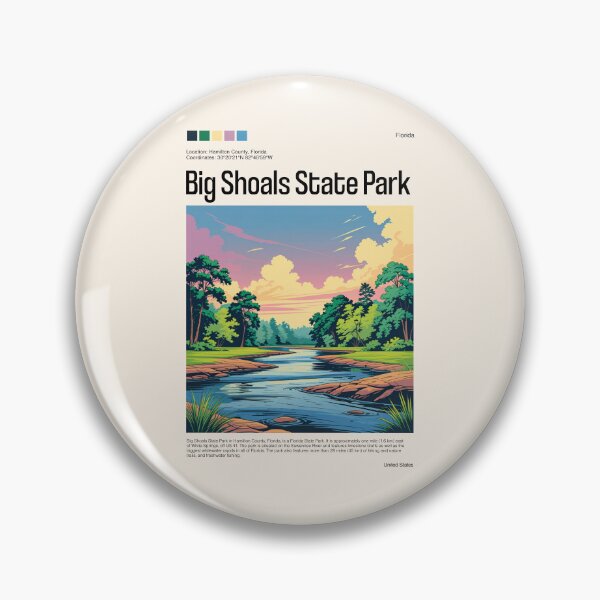 Item preview, Big Shoals State Park Poster (Florida), USA designed and sold by PinkandP.