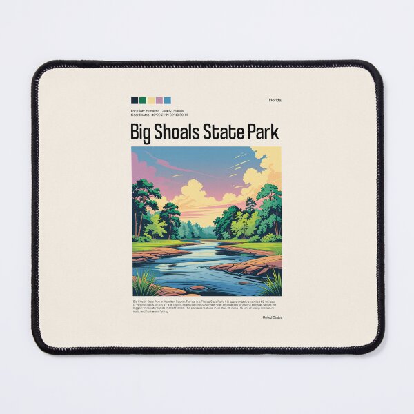 Item preview, Big Shoals State Park Poster (Florida), USA designed and sold by PinkandP.