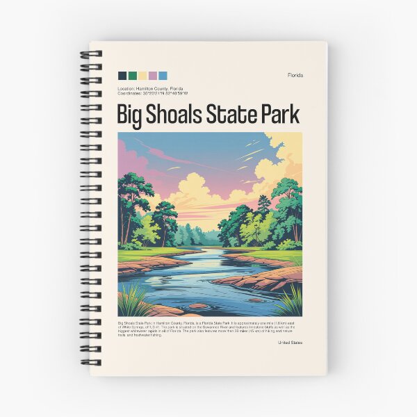 Item preview, Big Shoals State Park Poster (Florida), USA designed and sold by PinkandP.