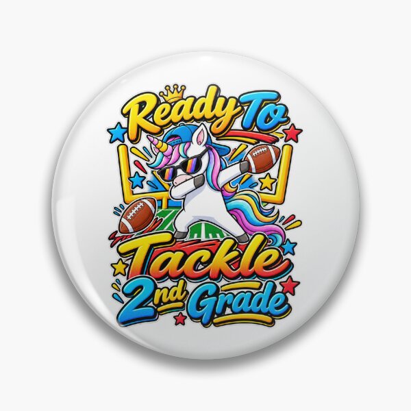 Item preview, Cute Unicorn Football 2nd Grade Student Back To School designed and sold by QuiteOrbit.