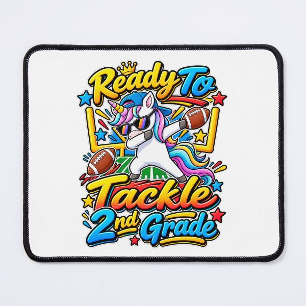 Item preview, Cute Unicorn Football 2nd Grade Student Back To School designed and sold by QuiteOrbit.