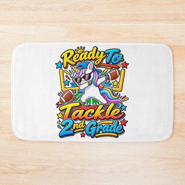 Item preview, Cute Unicorn Football 2nd Grade Student Back To School designed and sold by QuiteOrbit.