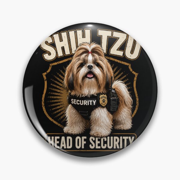 Item preview, Shih Tzu Head of Security Shirt – Funny Security Guard Dog Gift for Shih Tzu Lovers designed and sold by PawsAndPallette .