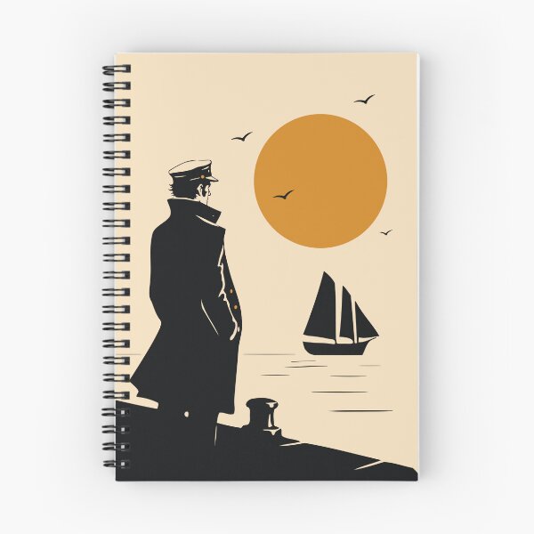 Item preview, Sailor at Sunset | Corto Maltese Inspired Art Print | Nautical Graphic Decor | Vintage Maritime Art designed and sold by Studio pod Burom.