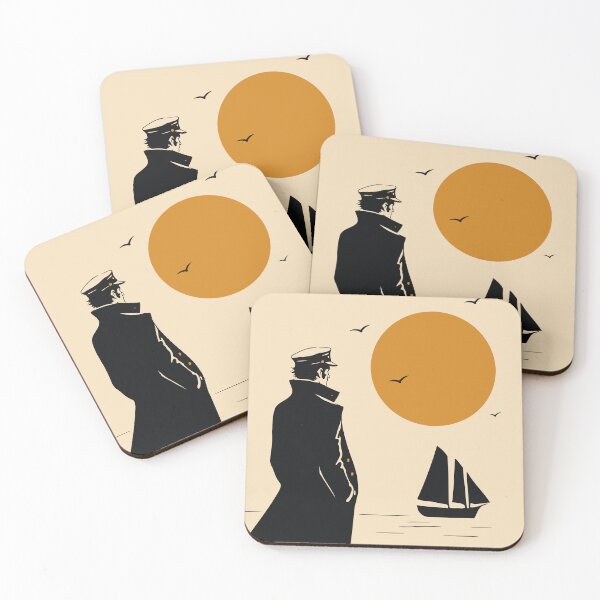 Item preview, Sailor at Sunset | Corto Maltese Inspired Art Print | Nautical Graphic Decor | Vintage Maritime Art designed and sold by Studio pod Burom.