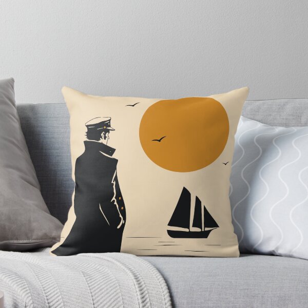 Item preview, Sailor at Sunset | Corto Maltese Inspired Art Print | Nautical Graphic Decor | Vintage Maritime Art designed and sold by Studio pod Burom.