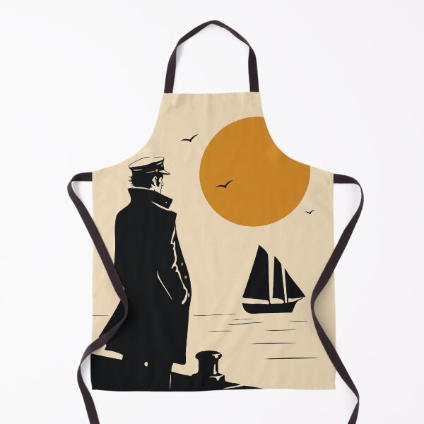 Item preview, Sailor at Sunset | Corto Maltese Inspired Art Print | Nautical Graphic Decor | Vintage Maritime Art designed and sold by Studio pod Burom.