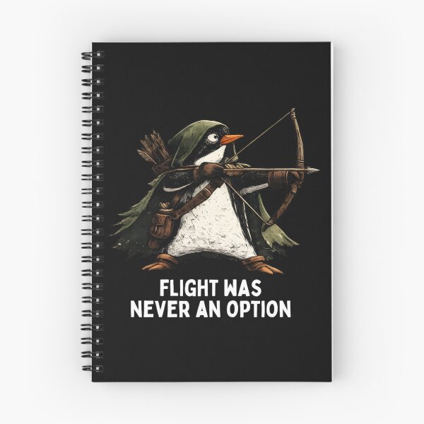 Item preview, Flight was Never an Option Archer Penguin Graphic Funny  designed and sold by AnitaBice.