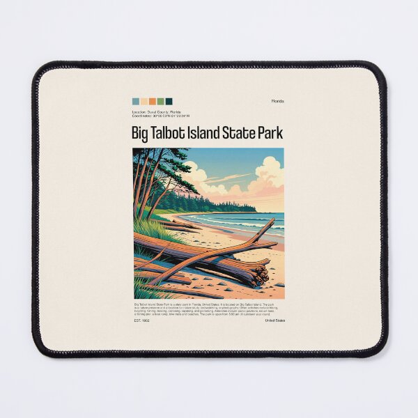 Item preview, Big Talbot Island State Park Poster (Florida), USA designed and sold by PinkandP.