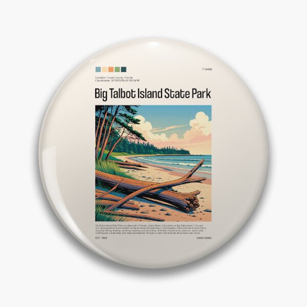 Item preview, Big Talbot Island State Park Poster (Florida), USA designed and sold by PinkandP.