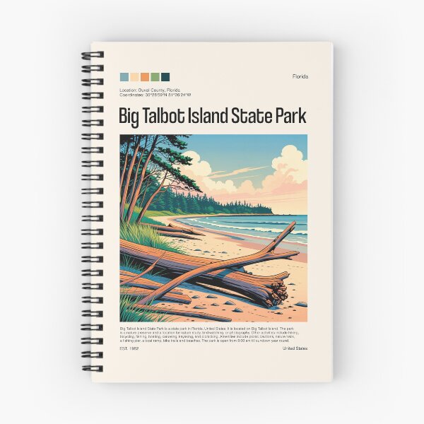 Item preview, Big Talbot Island State Park Poster (Florida), USA designed and sold by PinkandP.