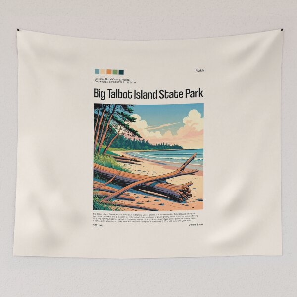 Item preview, Big Talbot Island State Park Poster (Florida), USA designed and sold by PinkandP.