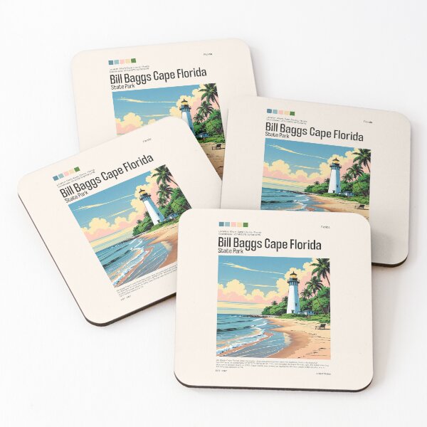 Item preview, Bill Baggs Cape Florida State Park Poster (Florida), USA designed and sold by PinkandP.