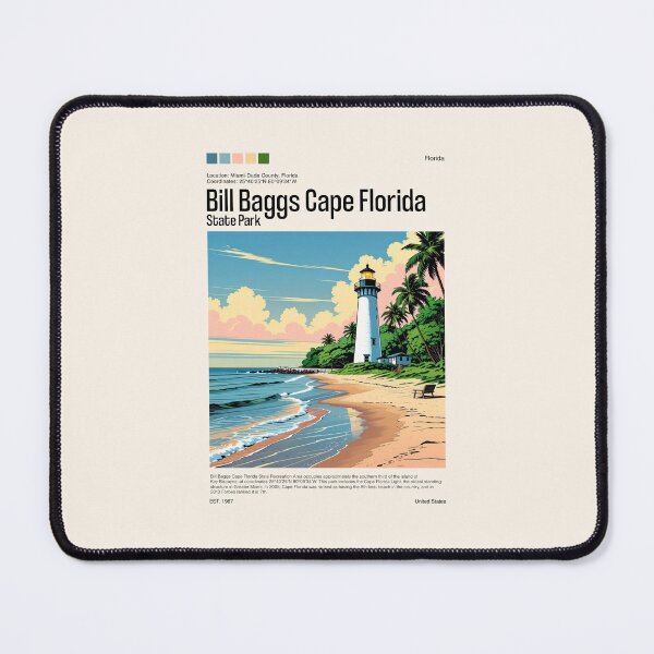 Item preview, Bill Baggs Cape Florida State Park Poster (Florida), USA designed and sold by PinkandP.