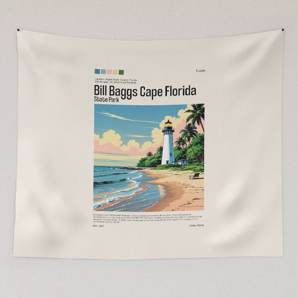 Item preview, Bill Baggs Cape Florida State Park Poster (Florida), USA designed and sold by PinkandP.