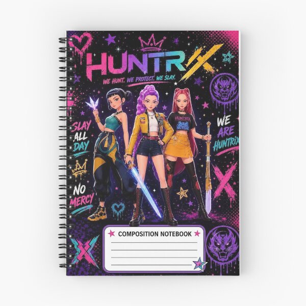 Item preview, KPOP Demon Hunter notebook designed and sold by aquabutterflyco .