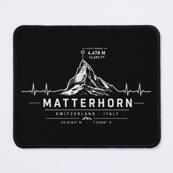 Item preview, ❤️ HEARTBEATS OF THE WORLD COLLECTION ❤️ - Matterhorn Summit Emblem - SWITZERLAND - ITALY designed and sold by WheelieGdArt.