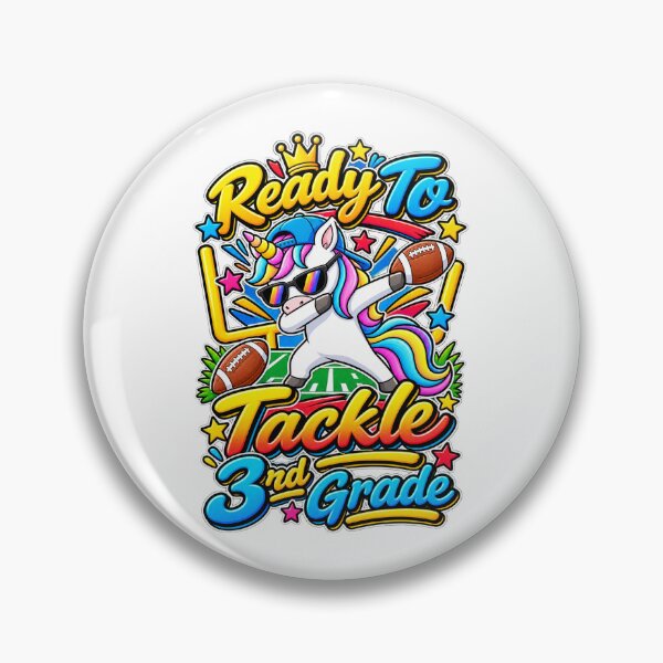 Item preview, 3rd Grade Tackle School Year Unicorn Sports Kid Gift designed and sold by QuiteOrbit.