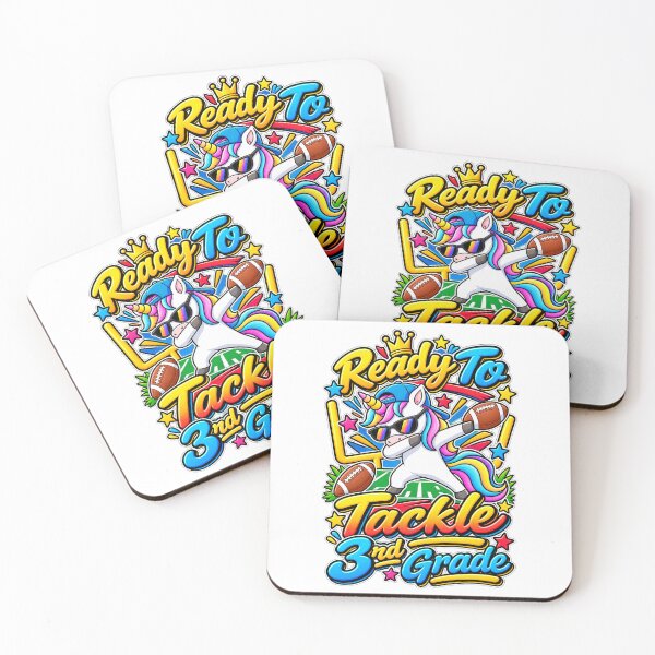 Item preview, 3rd Grade Tackle School Year Unicorn Sports Kid Gift designed and sold by QuiteOrbit.