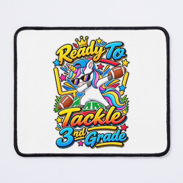 Item preview, 3rd Grade Tackle School Year Unicorn Sports Kid Gift designed and sold by QuiteOrbit.