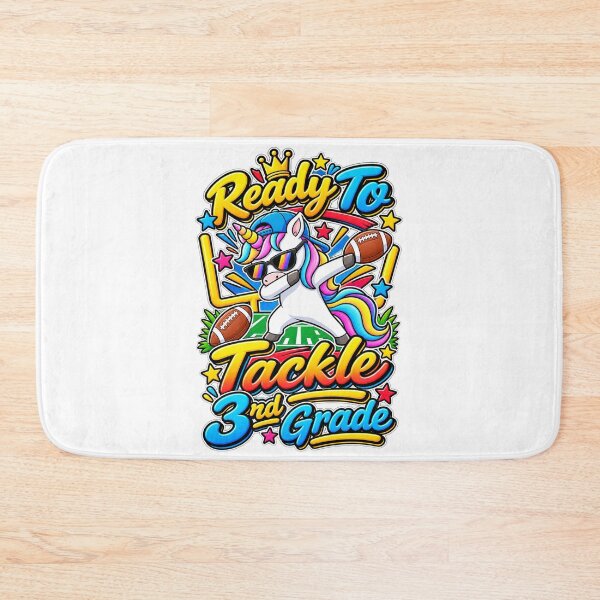 Item preview, 3rd Grade Tackle School Year Unicorn Sports Kid Gift designed and sold by QuiteOrbit.