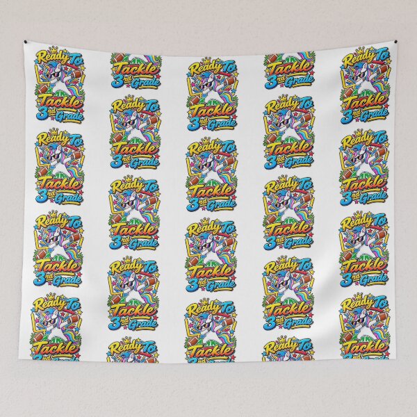Item preview, 3rd Grade Tackle School Year Unicorn Sports Kid Gift designed and sold by QuiteOrbit.