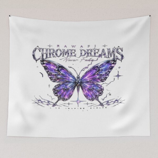 Item preview, Chrome Dreams Purple Galaxy Butterfly Y2k designed and sold by BaddieNz.
