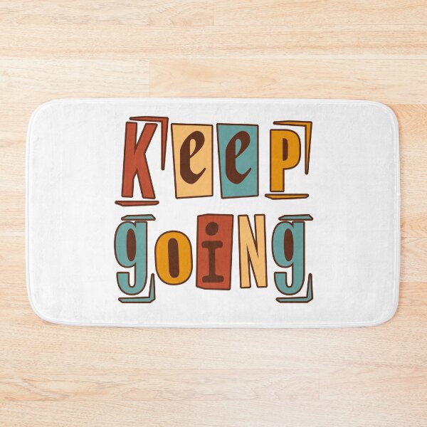 Item preview, Keep Going Retro Groovy Typography Quote designed and sold by     Fatma Creates.