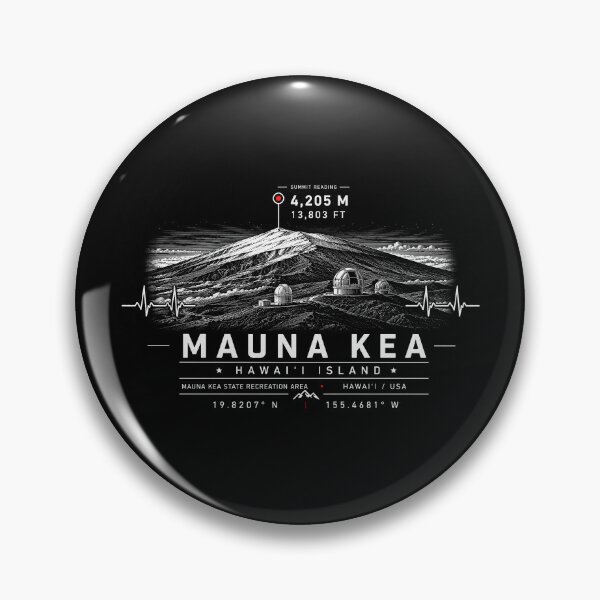 Item preview, ❤️ HEARTBEATS OF THE WORLD COLLECTION ❤️ - Mauna Kea Summit Emblem - MAUNA KEA STATE RECREATION AREA - HAWAI'I ISLAND - USA designed and sold by WheelieGdArt.